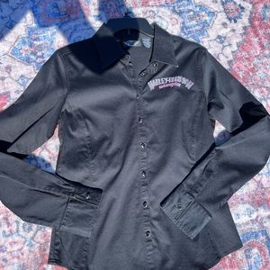 Women’s Harley Davidson, long sleeve button-down shirt